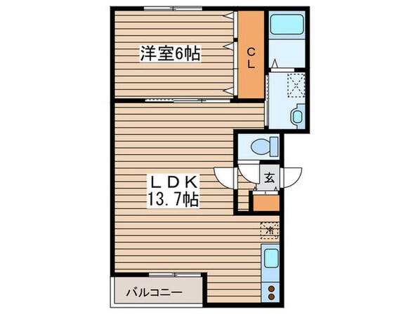 メイプルメゾン美園の物件間取画像